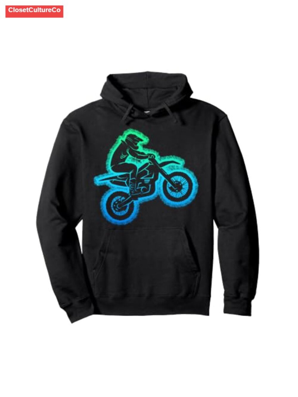 Dirt Bike Motocross Enduro Pullover Hoodie Boys Kids Classic Fit